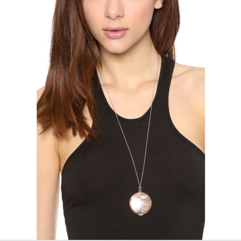 House of Harlow 1960 medallion locket necklace